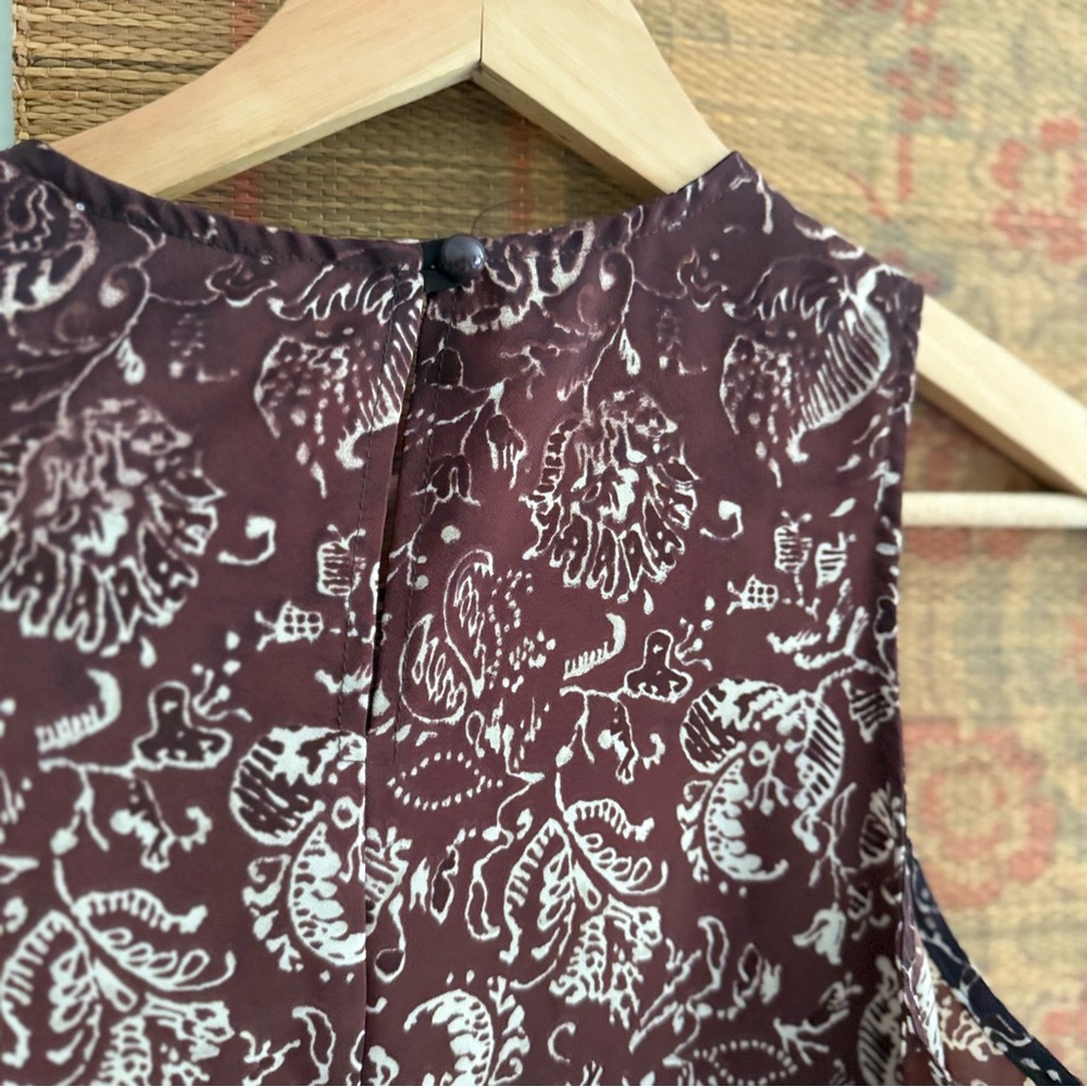 Vintage 90s Floral Sleeveless Semi Sheer Dress - Picture 5 of 6